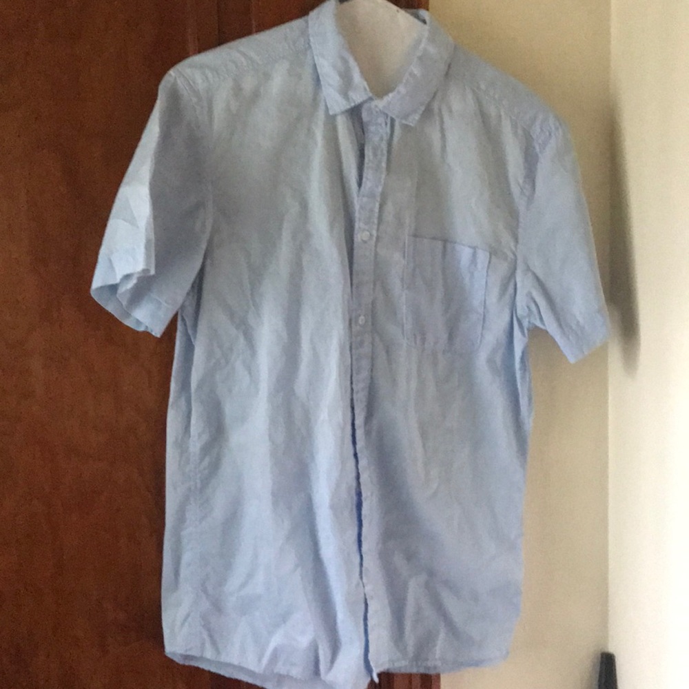 Blue button down shirt